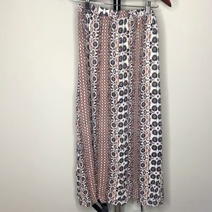 Tribal Print Maxi Skirt